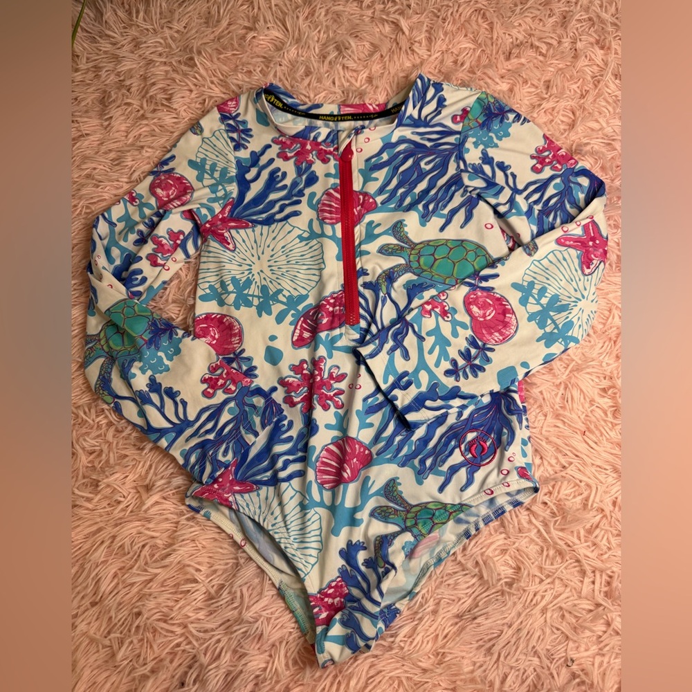Hang Ten Multicolor Sea Life SPF 50 Swimsuit NWOT